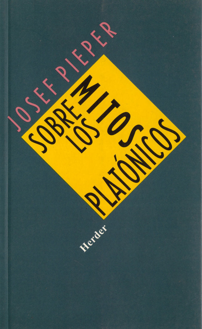 Sobre los mitos platónicos, de Pieper, Josef | portada del libro