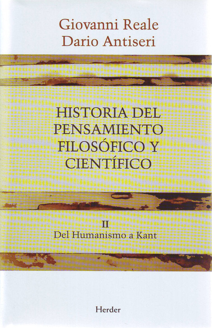 Historia del pensamiento filosófico y científico II, de Reale, Giovanni | portada del libro