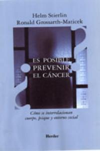¿Es posible prevenir el cáncer?, de Stierlin, Helm | portada del libro