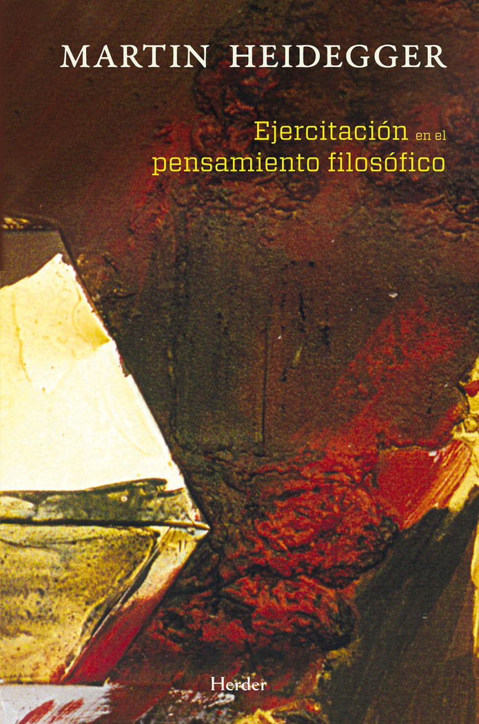 Ejercitación en el pensamiento filosófico, de Heidegger, Martin | portada del libro