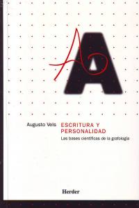 Escritura y personalidad, de Vels, Augusto | portada del libro