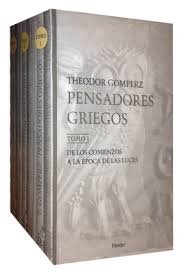 Pensadores griegos, de Gomperz, Theodor | portada del libro
