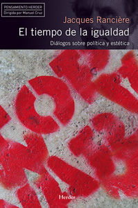 El tiempo de la igualdad, de Rancière, Jacques | portada del libro