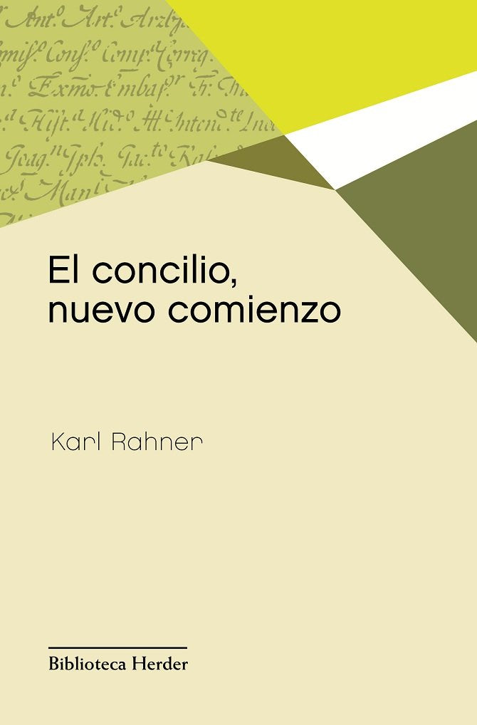 El concilio, nuevo comienzo, de Rahner | portada del libro