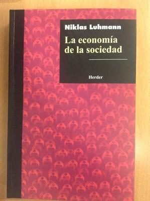 La economía de la sociedad, de Luhmann, Niklas | portada del libro