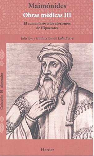 Obras médicas III, de Maimónides | portada del libro