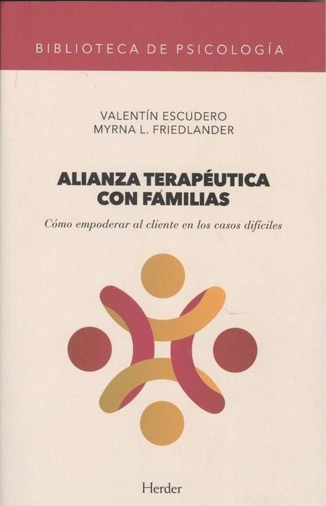 ALIANZA TERAPEUTICA CON FAMILIAS, de ESCUDERO, VALENTIN | portada del libro