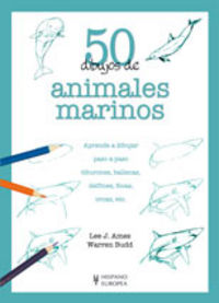 50 dibujos de animales marinos, de Ames | portada del libro