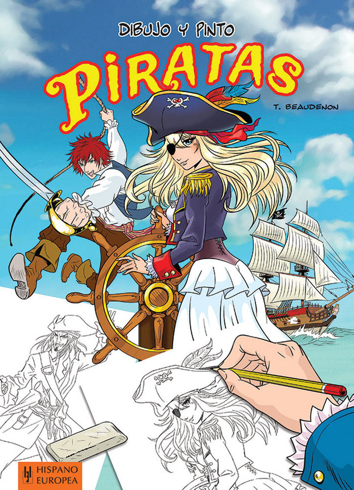 Dibujo y pinto piratas, de Beaudenon, Thierry | portada del libro