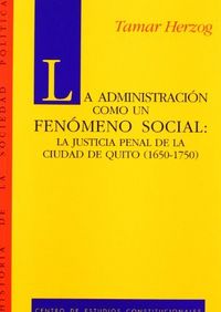 La Administración como un fenómeno social., de HERZOG | portada del libro