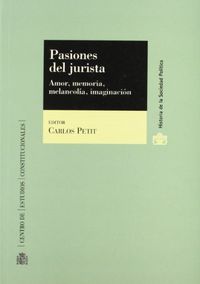 Pasiones del jurista. | portada del libro