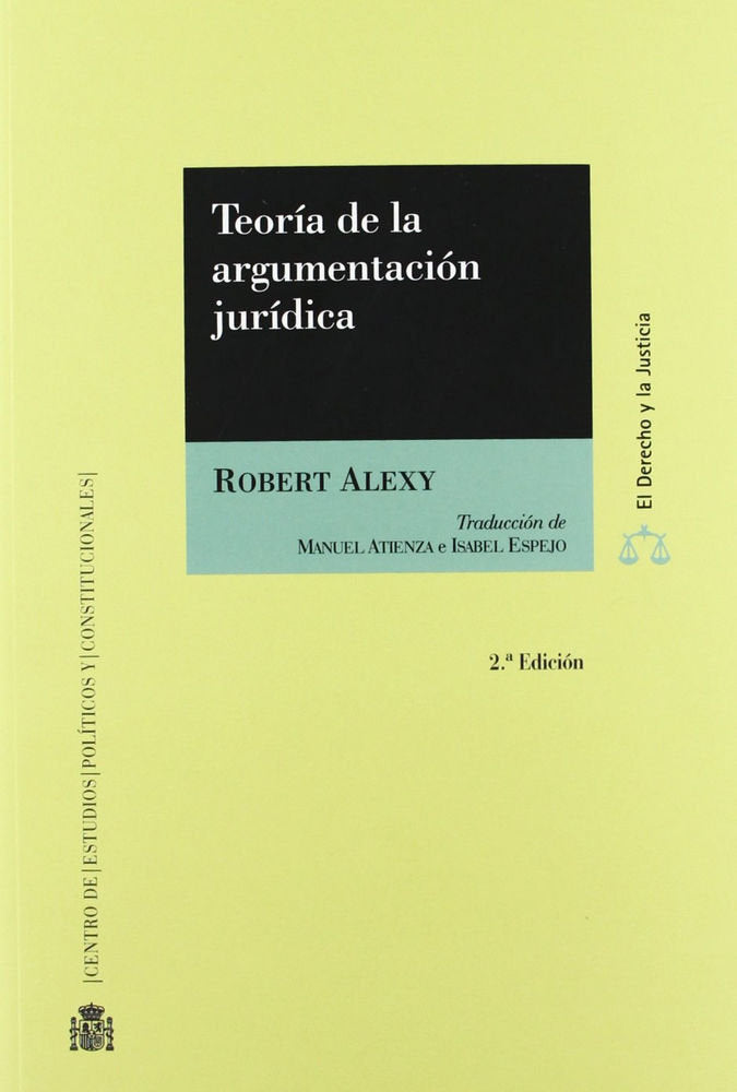Teoría de la argumentación jurídica, de Alexy, Robert | portada del libro