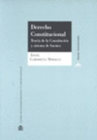 Derecho constitucional, de GARRORENA MORALES | portada del libro