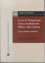 LEY DE TRANSPARENCIA, ACCESO A LA INFORMACION PUBLICA Y BUEN G, LA, de VILLORIA MENDIETA | portada del libro