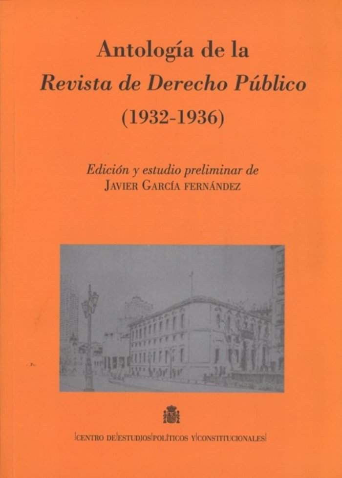 Antología de la Revista de Derecho Público (1932-1936), de García Fernández, Javier | portada del libro