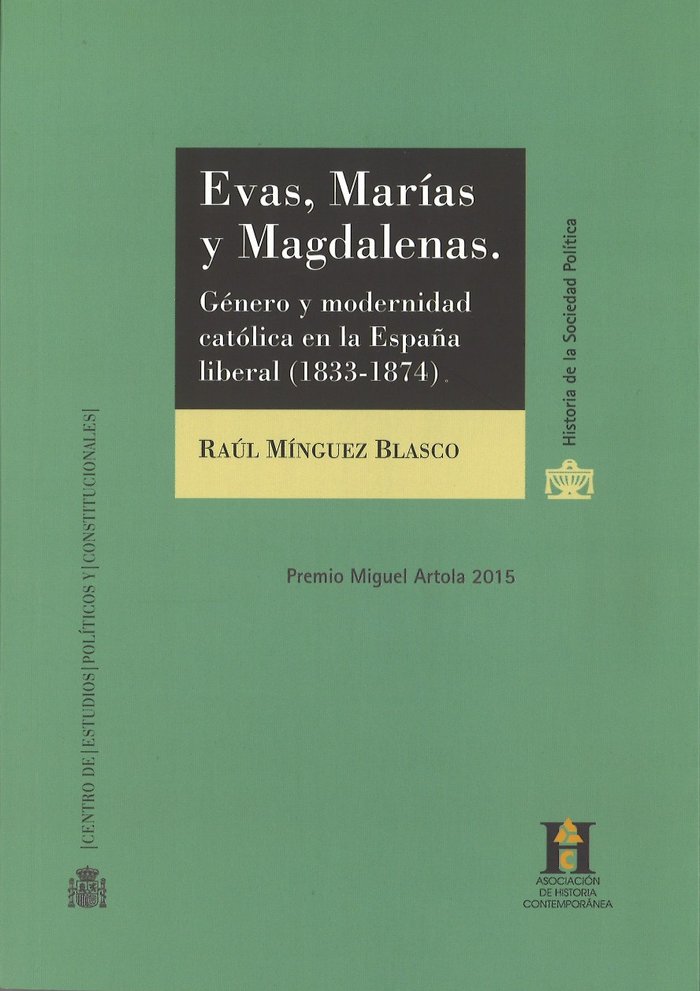 Evas, Marías y Magdalenas, de Minguez Blasco, Raúl | portada del libro