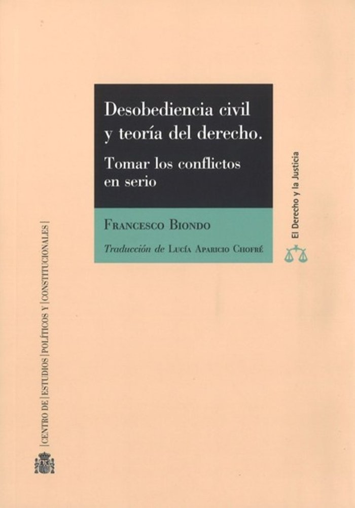 Desobediencia civil y teoría del derecho, de Biondo, Francesco | portada del libro