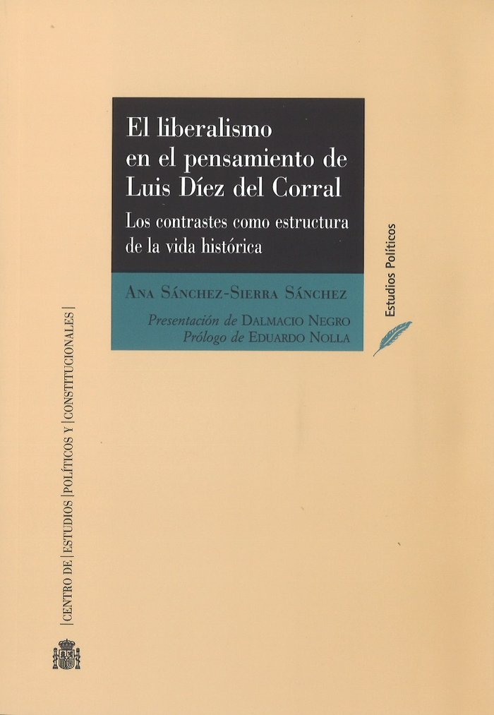 El liberalismo en el pensamiento de Luis Díez del Corral, de Sánchez-Sierra Sánchez, Ana | portada del libro