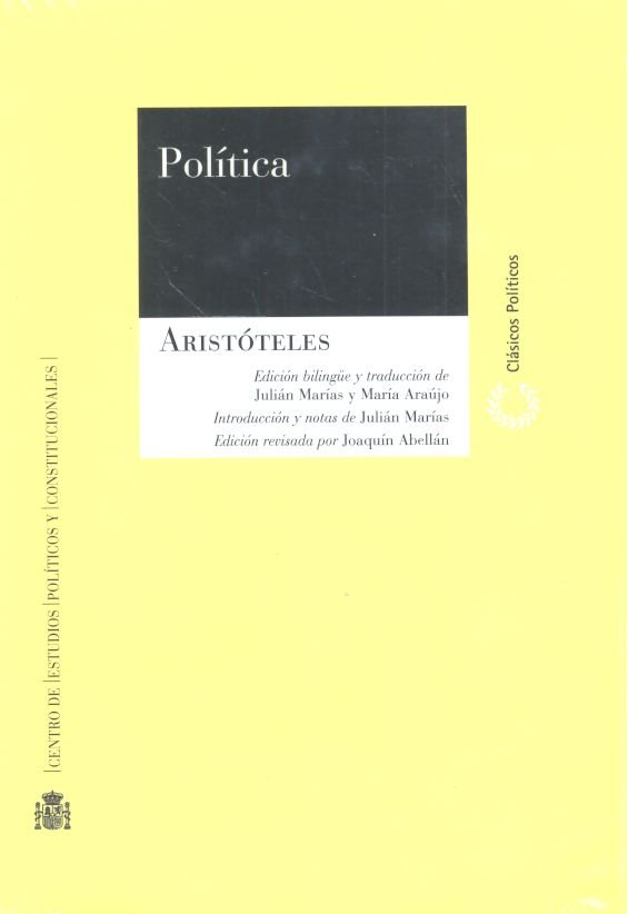 Política, de Aristóteles | portada del libro