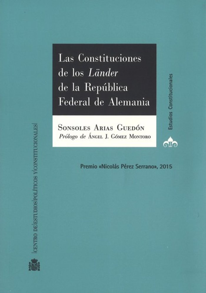 Las Constituciones de los Länder de la República Federal de Alemania, de Arias Guedón, Sonsoles | portada del libro