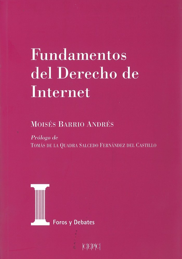 Fundamentos del Derecho de Internet, de Barrio Andrés, Moisés | portada del libro