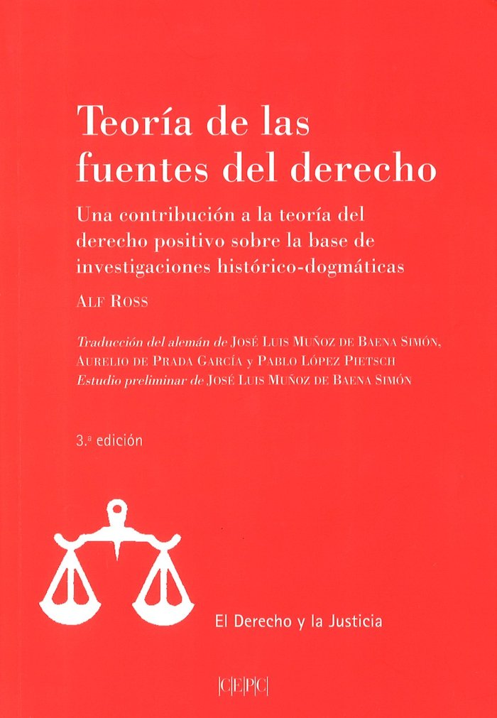 Teoría de las fuentes del derecho, de Ross, Alf | portada del libro