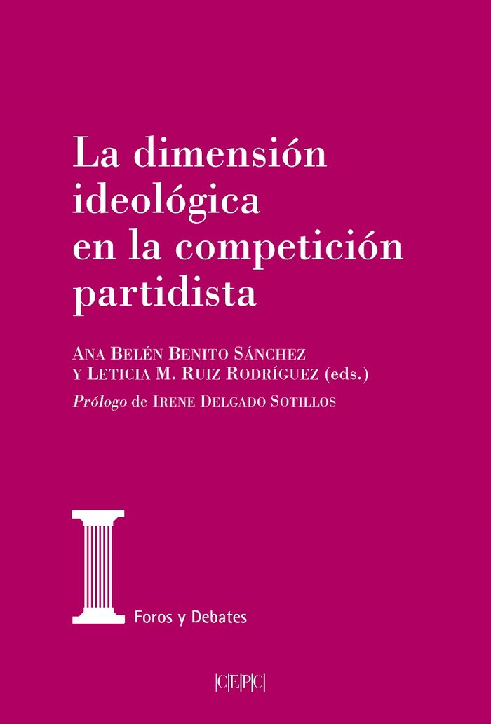 La dimensión ideológica en la competición partidista | portada del libro