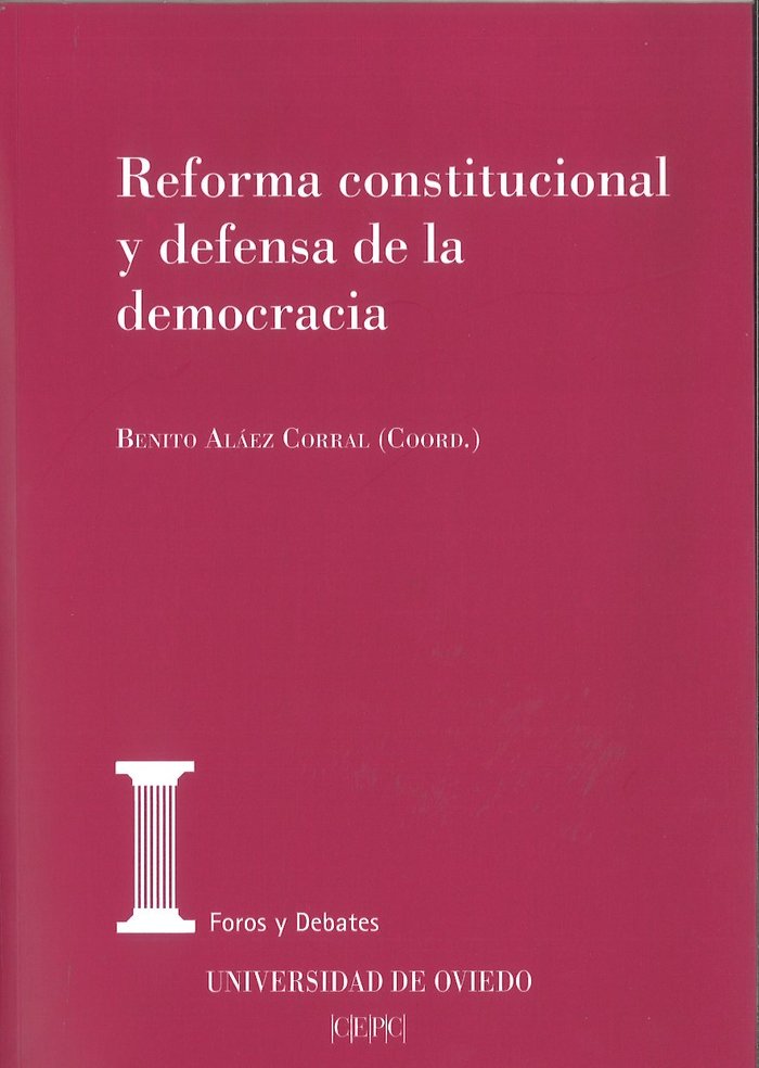 Reforma constitucional y defensa de la democracia | portada del libro