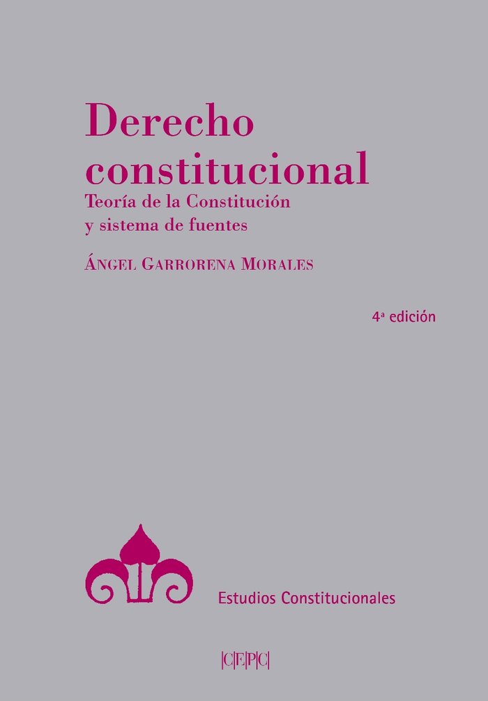Derecho constitucional, de Garrorena Morales, Ángel | portada del libro