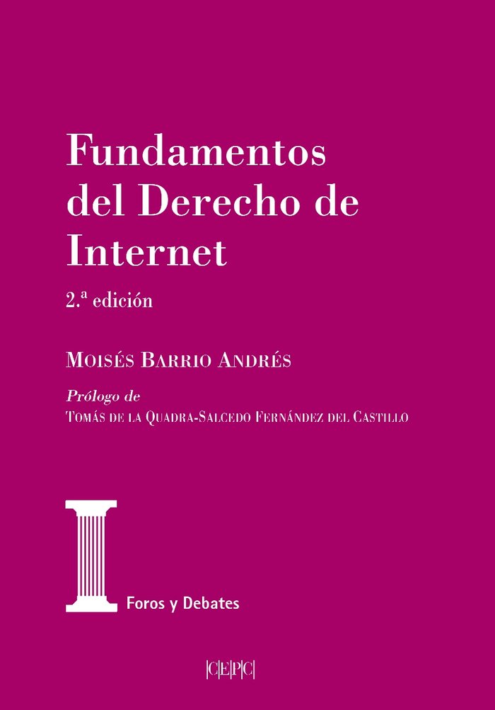 Fundamentos del Derecho de Internet (2.ª edición), de Barrio Andrés, Moisés | portada del libro