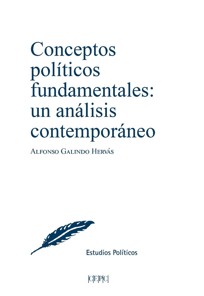 CONCEPTOS POLITICOS FUNDAMENTALES, de GALINDO HERVAS, ALFONSO | portada del libro