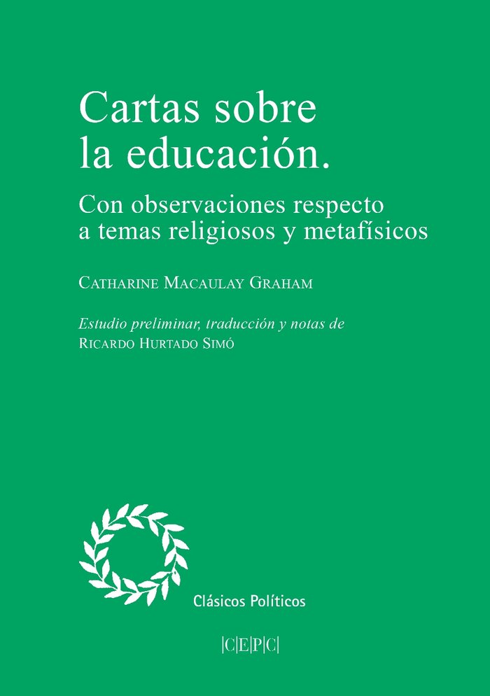 CARTAS SOBRE LA EDUCACION, de MACAULAY GRAHAM, CATHARINE | portada del libro