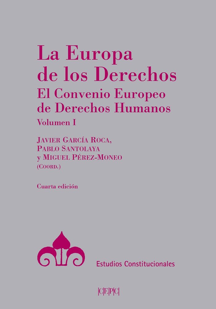 La Europa de los Derechos, de GARCIA ROCA, JAVIER | portada del libro
