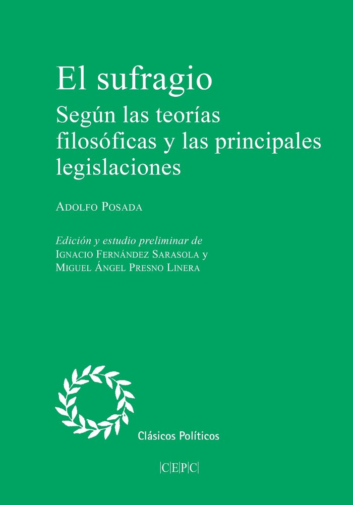 EL SUFRAGIO, de POSADA, ADOLFO | portada del libro