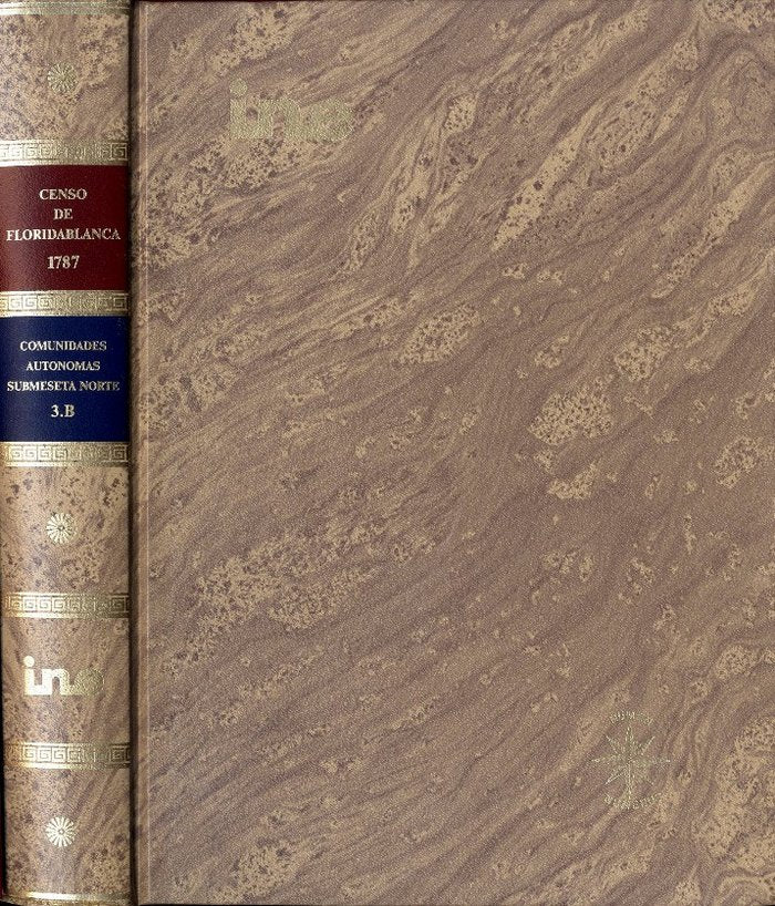 Censo de 1787 "Floridablanca ". Tomo 3. Comunidades autónomas de la Submeseta Norte | portada del libro