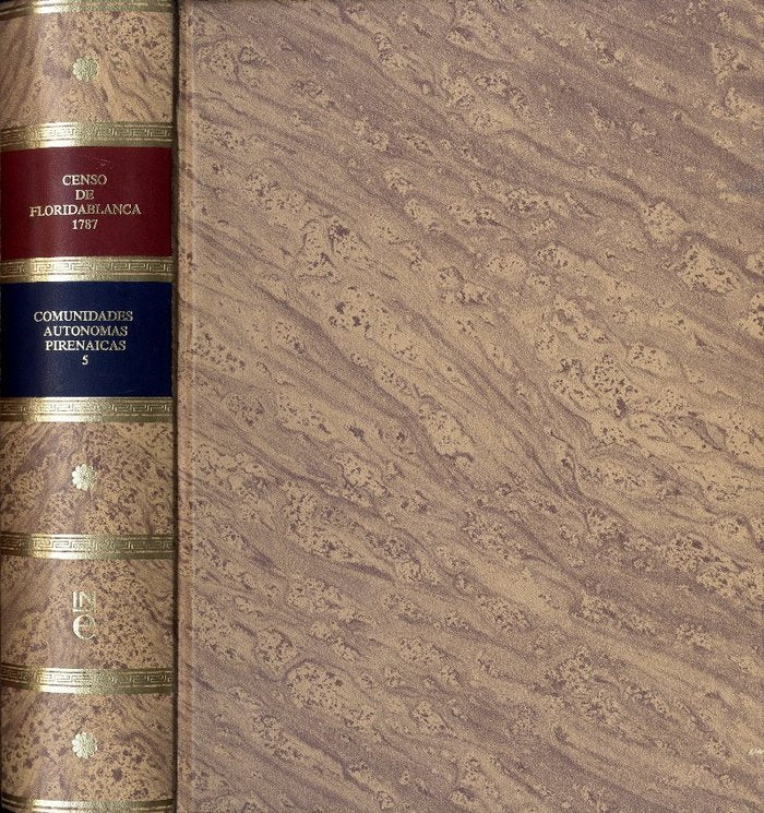 Censo de 1787 " Floridablanca@. Tomo 5. Comunidades autónomas Pirenaicas | portada del libro