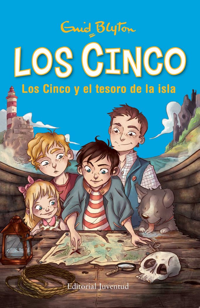 CINCO Y EL TESORO DE LA ISLA, LOS - VUELVEN LOS CINCO, de Blyton | portada del libro