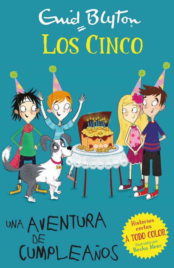 UNA AVENTURA DE CUMPLEAÑOS - LOS CINCO, de Blyton | portada del libro