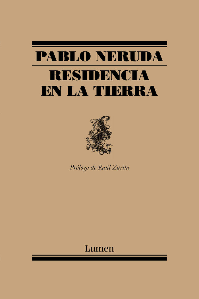 Residencia en la tierra, de PABLO NERUDA | portada del libro