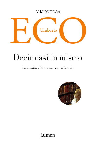 Decir casi lo mismo, de Eco, Umberto | portada del libro