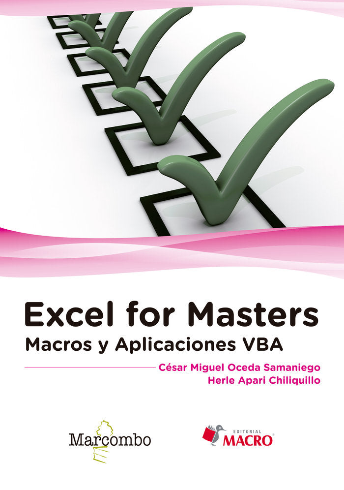 Excel for Masters . Macros y Aplicaciones VBA, de Oceda, César Miguel | portada del libro