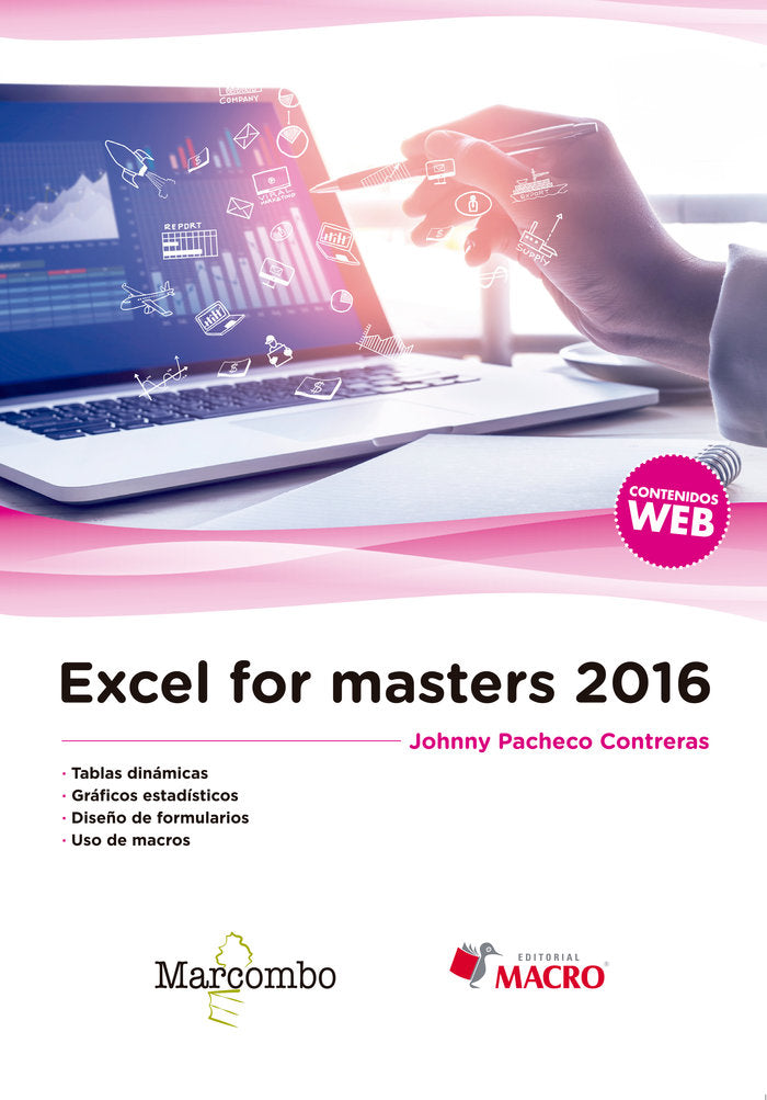 Excel for masters 2016, de Pacheco Contreras , Johnny | portada del libro