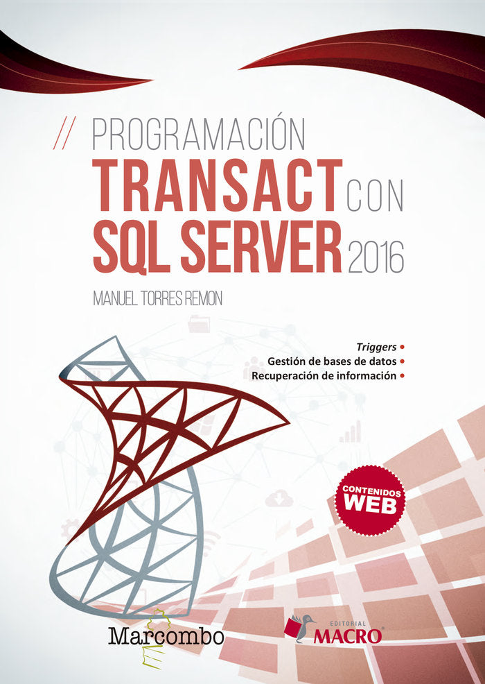 Programación Transact con SQL Server 2016, de Torres Remon , Manuel | portada del libro
