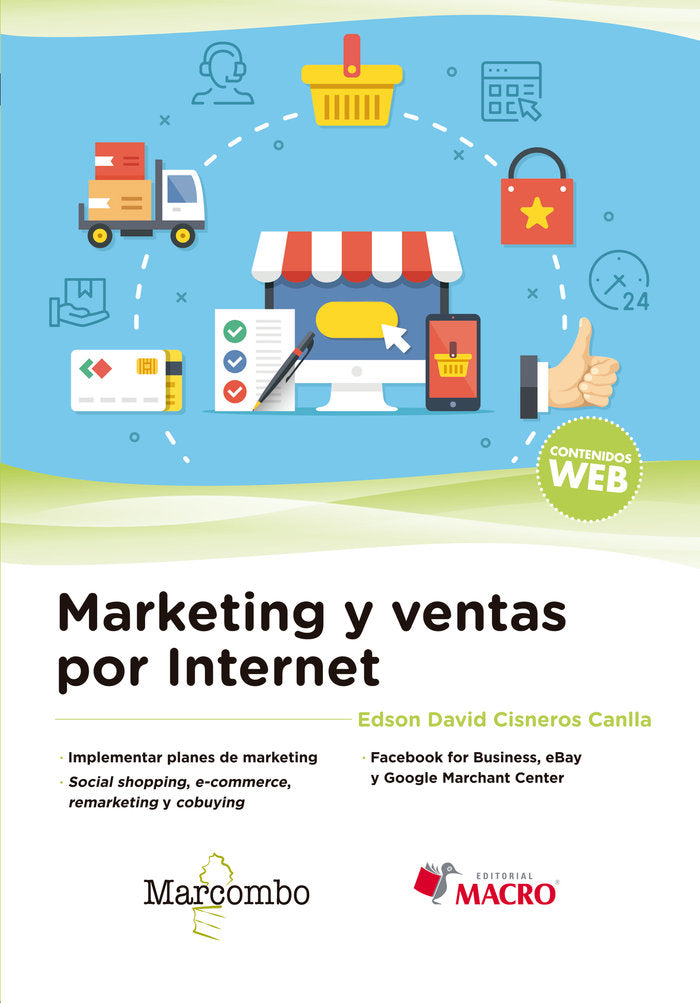 Marketing y ventas por internet, de Cisneros Canalla, Edson David | portada del libro