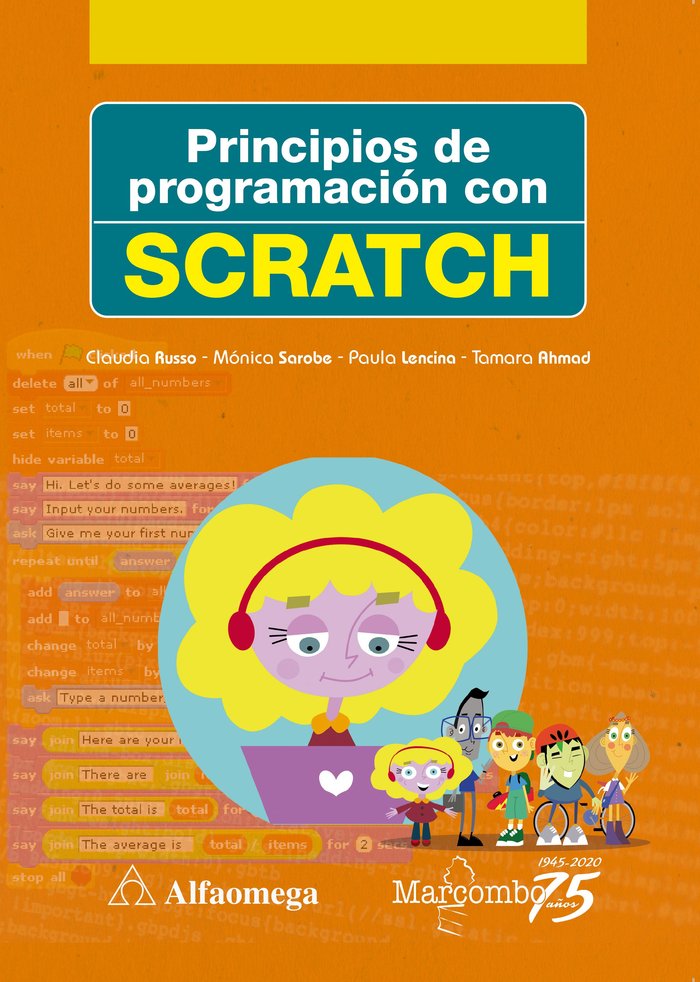 PRINCIPIOS DE PROGRAMACION CON SCRATCH, de RUSSO,CLAUDIA CECILIA | portada del libro