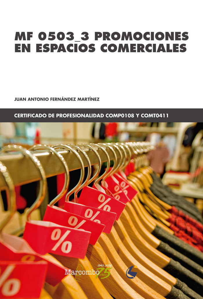 *MF 0503_3 Promociones en espacios comerciales, de Fernández Martínez, Juan Antonio | portada del libro