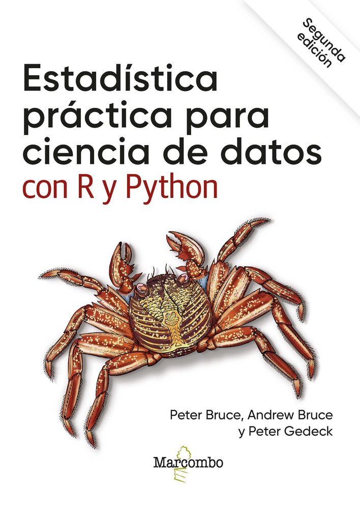 ESTADISTICA PRACTICA PARA CIENCIA DE DATOS CON R Y PYTHON, de BRUCE, PETER | portada del libro