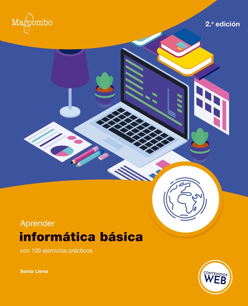 APRENDER INFORMATICA BASICA CON 100 EJERCICIOS PRACTICOS, de LLENA, SONIA | portada del libro