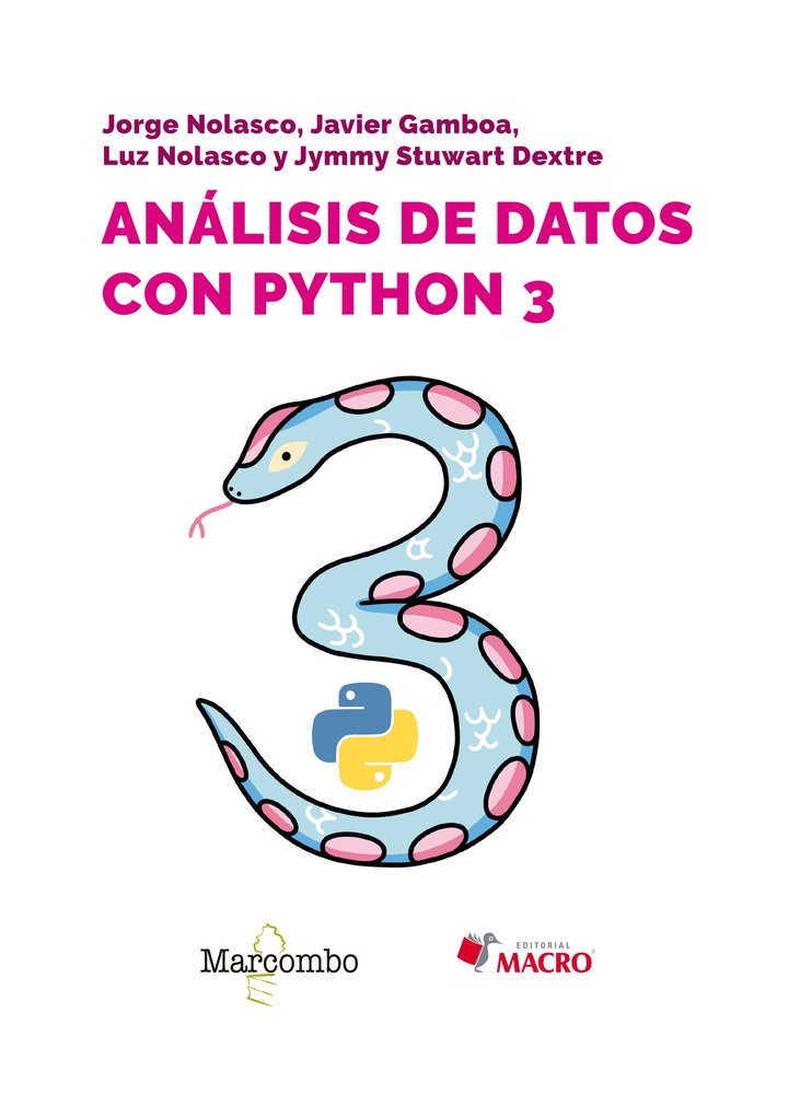 ANALISIS DE DATOS CON PYTHON 3, de GAMBOA CRUZADO, JAVIER | portada del libro