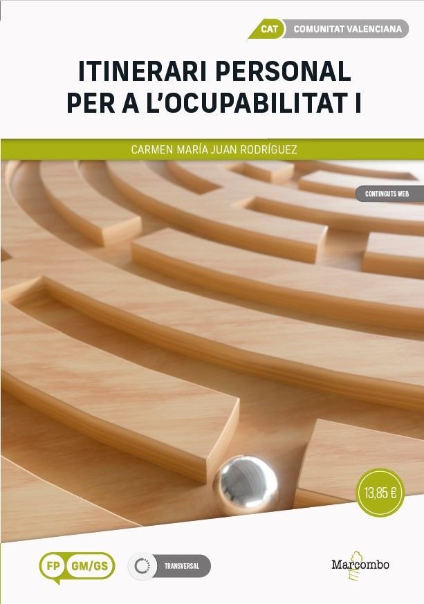 *Itinerari personal per a l'ocupabilitat I (COMUNITAT VALENCIANA), de JUAN RODRIGUEZ, CARMEN MARIA | portada del libro